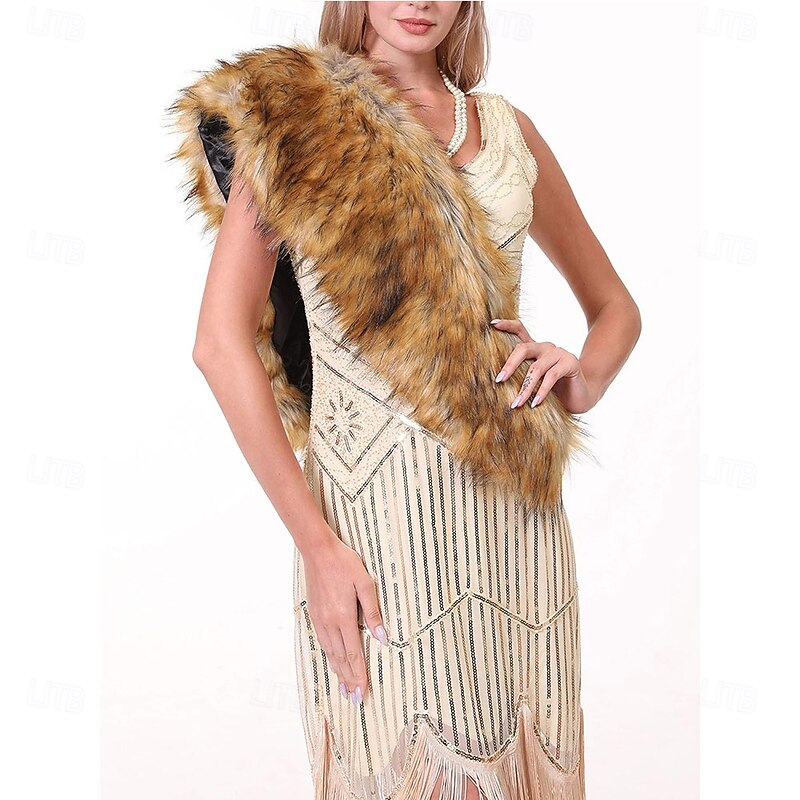 Faux Fur Collar Women's Neck Warmer Scarf Wrap3