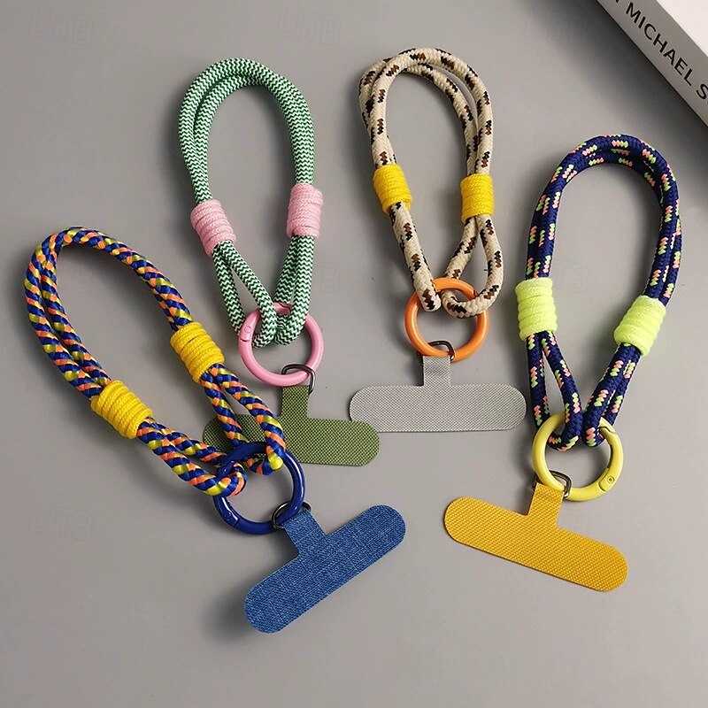 Fashionable two strand simple hand rope simple short wrist rope double-layer hanging rope firm and sturdy anti breakage and anti drop mobile phone hanging rope2