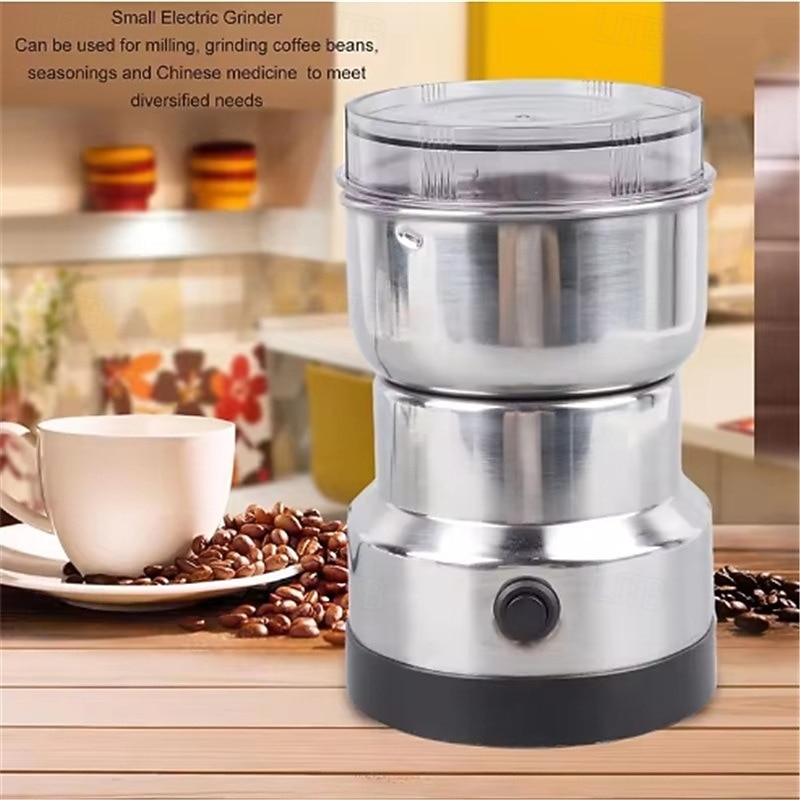 Kitchen Multifunctional 4 Blade Grain Grinder Coffee Chopping Home Electric Coffee Grinder Nut Bean Flavor Blender2