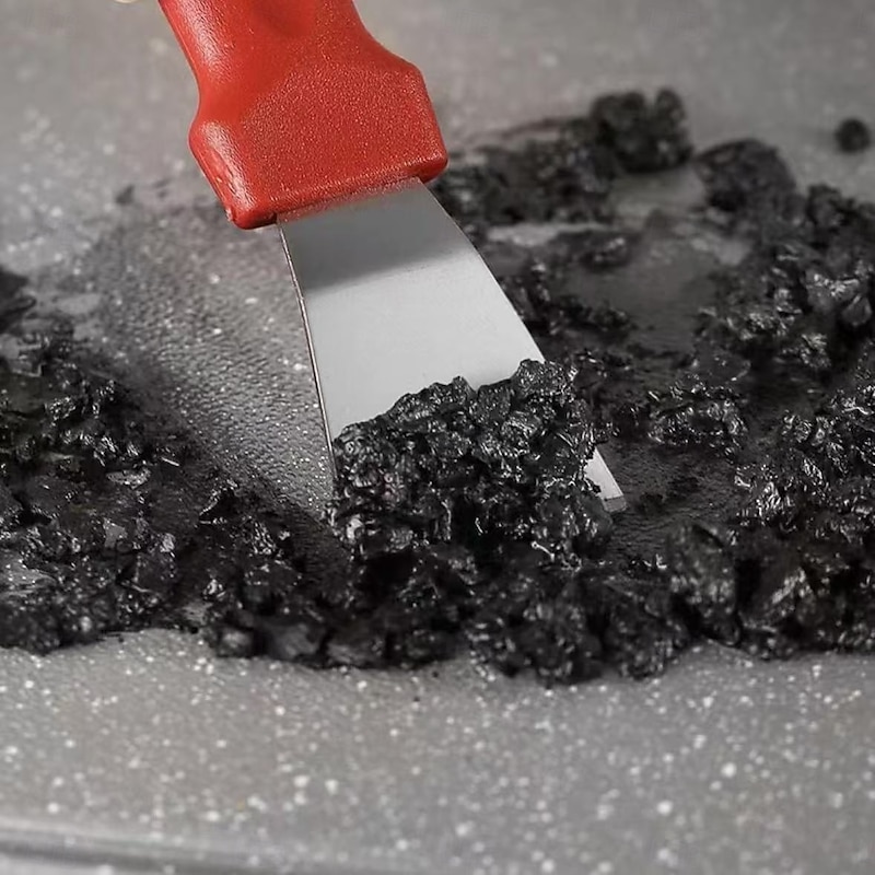 2PCS Multi-Functional Stainless Steel Cleaning Scraper – Kitchen Stove Gap Cleaner, Pot Bottom Scraper, and Cleaning Knife4