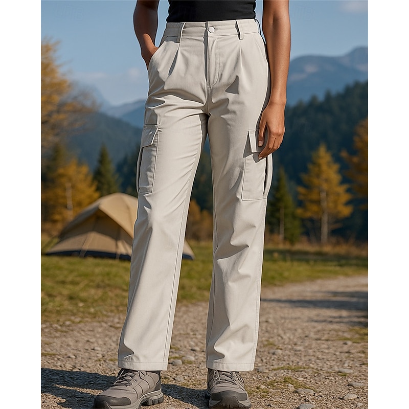 Women's Cargo Pants Hiking Pants Trousers Outdoor Regular Fit Waterproof Windproof Pants / Trousers Pocket Black Pink Spandex Camping / Hiking Golf Running S M L XL XXL2