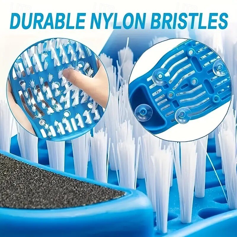 Shower Foot Scrubbing Massage Slippers Exfoliating Foot Massage Cleaner for Dead Skin Removal, Shower Floor Anti-Slip Pedicure Tool2