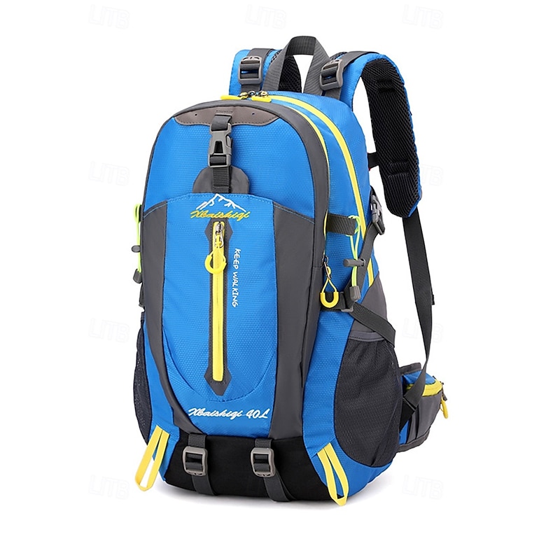 Men's 40L Waterproof Hiking Backpack with Reflective Strips – Lightweight Outdoor Daypack for Camping, Trekking and Travel Adventures - Main Image