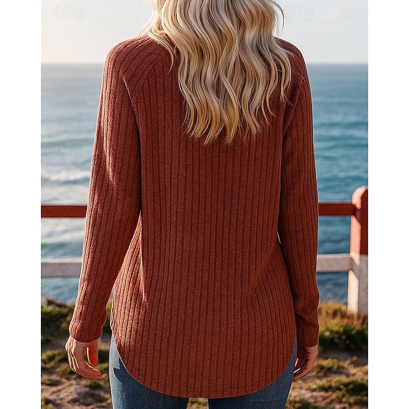 Women's Pullover Sweatshirt Casual Tops Long Sleeve Top Athleisure Fall Solid Colored Fashion Outdoor Travel Sportswear Activewear Black Red Burgundy2