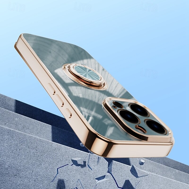 Phone Case For iPhone 17 Pro Max 17 Air 16 15 14 Pro Max Plus 16e 13 Pro Max Back Cover Magnetic Kickstand Shockproof Retro TPU2