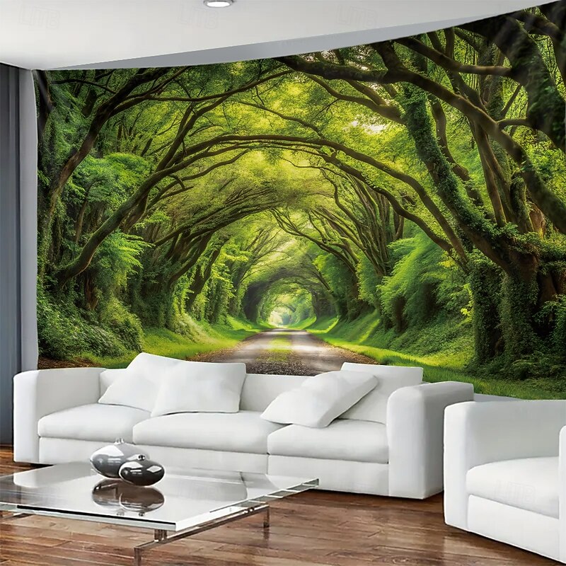 Tapestry Banners Wall Hangings Landscape Forest 3D Bedroom Living Room Dorm Home Decor2