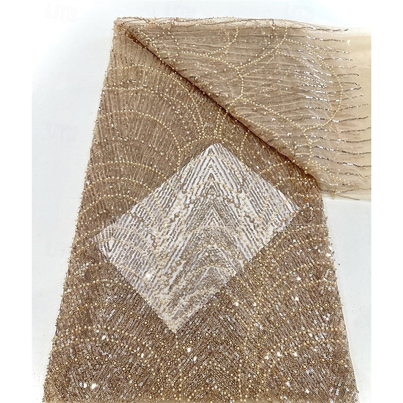 Champagne Sheath / Column Sequined Evening Gown with Detachable Satin Overskirt Elegant Dress Formal Wedding Sweep / Brush Train Sleeveless Pleats Lace Up 20252