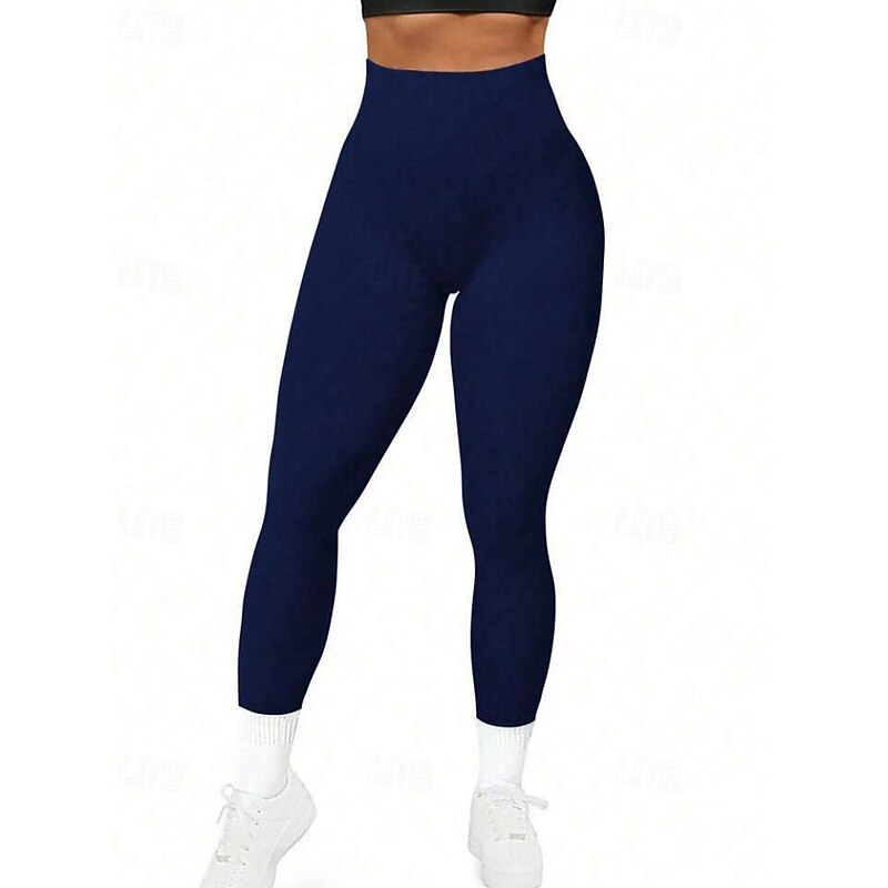 Women's Slacks Leggings Cozy Leggings Casual Full Length Natural Plain Elastic Waist Soft Outdoor Vacation Street claret Dark-Gray Depression Green Black Fall Regular Fit4