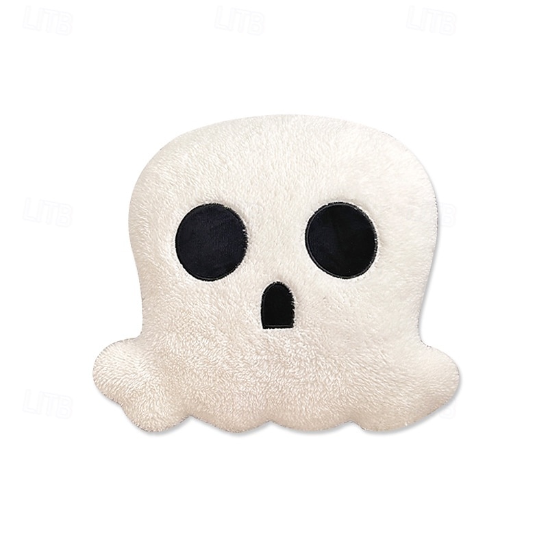 Halloween Cartoon Skull Throw Pillow, Decorative Cushion for Car Seat, Sofa, Bedroom, Office Chair, Holiday Plush Back Pillow for Halloween Decor4