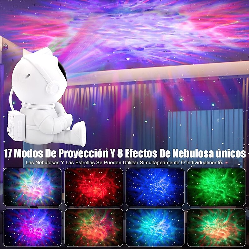 Astronaut Galaxy Star Projector Night Light with Bluetooth Remote Control/Timer 360Adjustable Nebula Starry Lights Suitable for Children Gift2