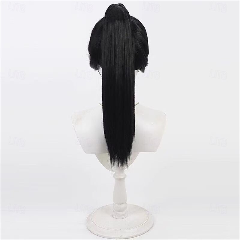Nezha 2 Lady Yin Cosplay Wig Rose Net Fake Scalp Matte High Temperature Silk with Separate Wrist Clip for3