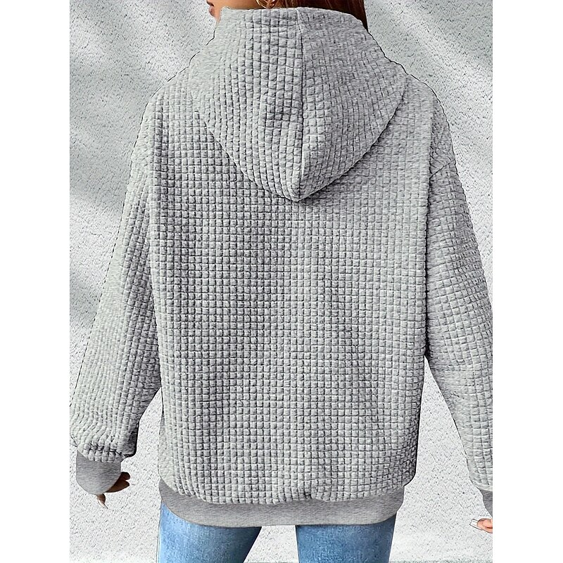 Women's Hoodies Graphic Letter Casual Long Sleeve Hooded Regular Tops Street Dailywear Casual Pocket Print Black Gray Fall Winter2