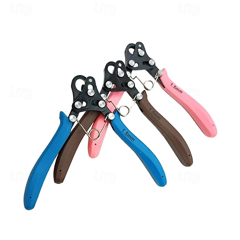 1.5/2.25/3mm One Step Looper Pliers Wire Rolling Pliers Wire Round Nose Winding C Ring Plier for Jewelry Repair DIY Making Earrings Bracelets Necklaces