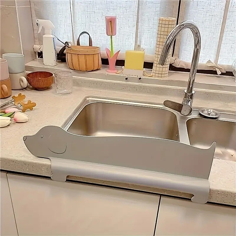Adhesive Waterproof Splash Guard, Suction Cup Countertop Protector for Kitchen and Pool, Anti-Splash Panel, Seasonal Storage, Perfect for Christmas and Halloween Gifts