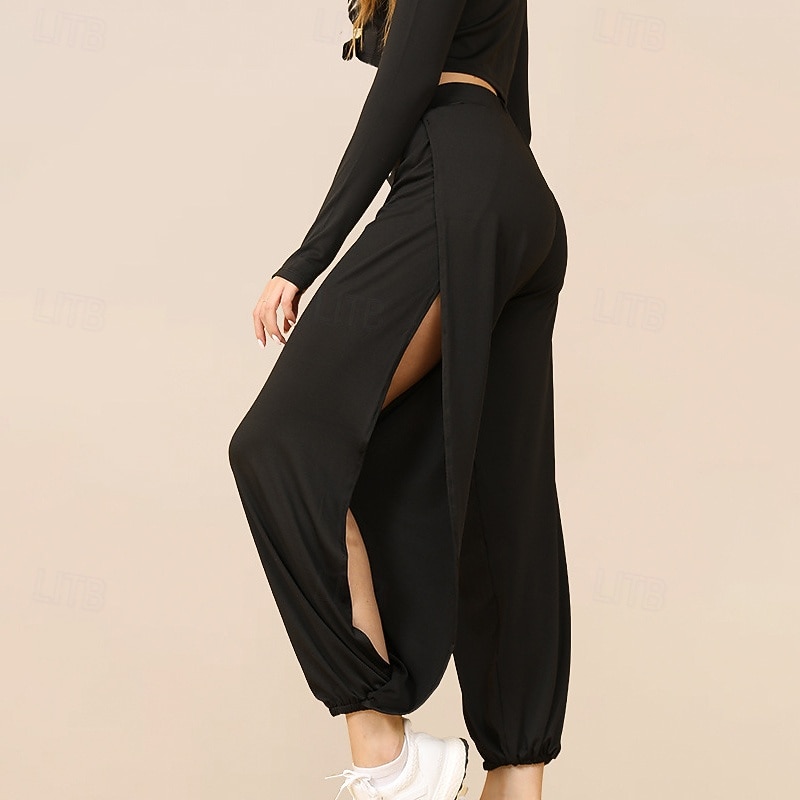 Women's Cropped Bloomers Harem Pants High Waist Athletic Pilates Running Bottoms Solid Color Black Pink Blue Sports Activewear Loose Fit4