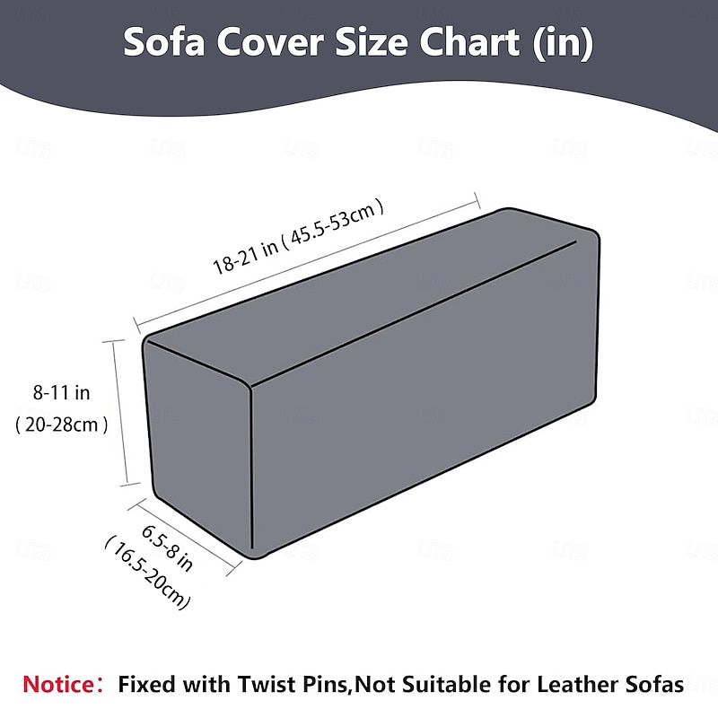 Magic Sofa Arm Covers Recliner Couch Armrest Covers Chair Arm Covers Protectors (Set of 2)3