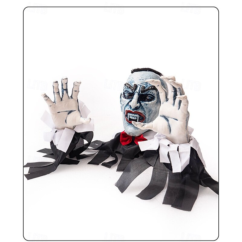 Halloween Vampire Count Zombie Ground Plug Haunted House Secret Room Courtyard Outdoor Glowing Horror Atmosphere Ground Ghost Decoration3