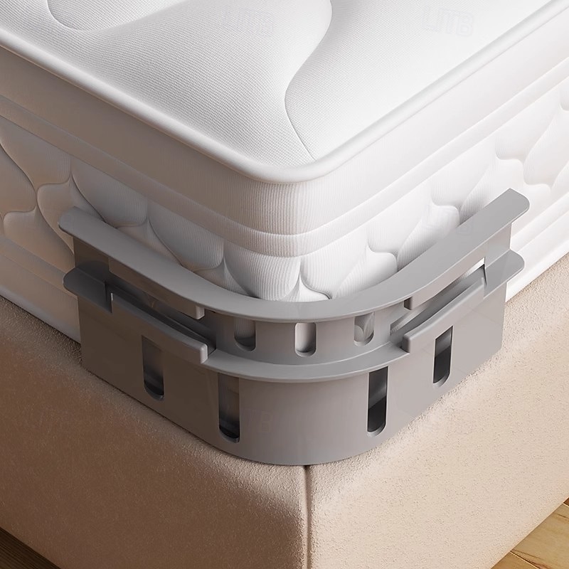 4Pcs Bed Sheet Holders with Adjustable Elastic Strips Fasteners for Corners and Sides Secure Fit for Mattress Ideal for Side Sleepers And Restless Partners3