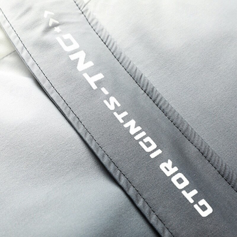 Men's Sport Coat Hiking Jacket Windcheater Jacket Sports Outdoor Camping & Hiking Waterproof Windbreaker Zipper Pocket Fall Winter Solid Color Active Hooded Regular Black Blue Jacket4