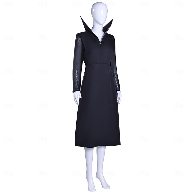 Gothic Horror Dark Academia Dress Costume Fancy Dress Cosplay Movie Cosplay for Women's Adults Halloween Carnival Performance Party Dress3