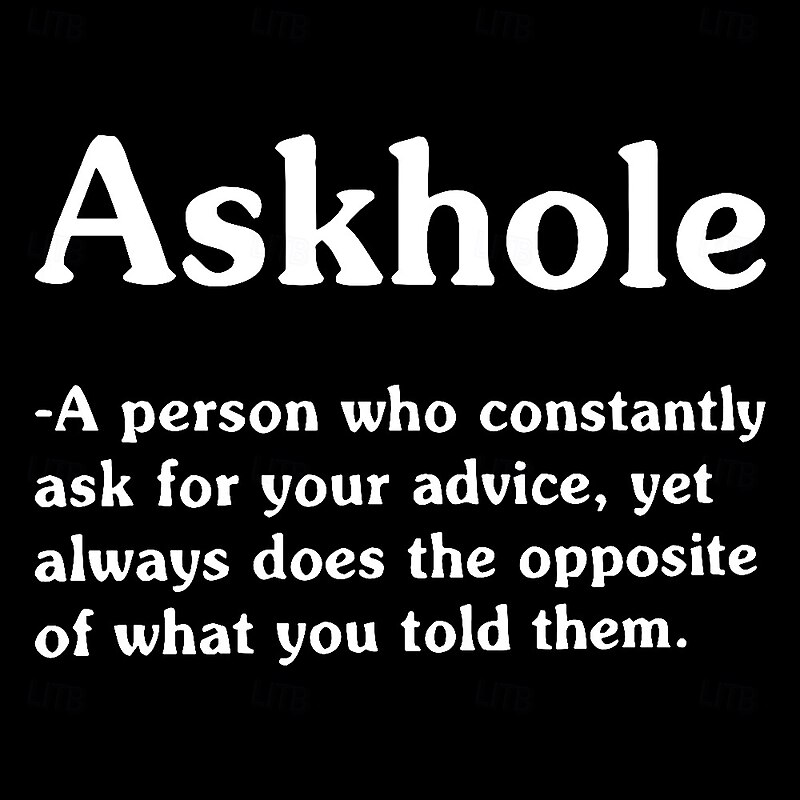 Men's Funny Askhole Definition Graphic Short Sleeve T-Shirt2