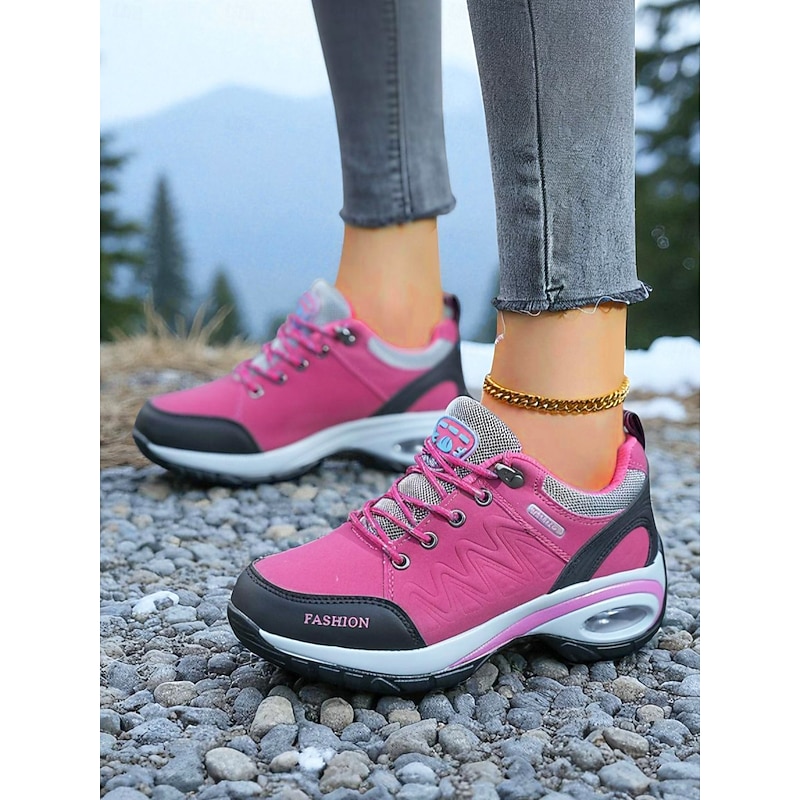 Women's Air Cushion Trail Sneakers – Lace-Up Outdoor Sports Shoes for Hiking and Daily Wear2