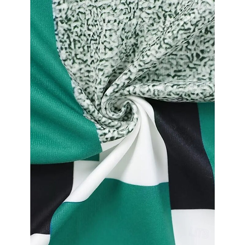 Women's Mini Dress Sweater Dress T Shirt Dress Tee Dress Shift Dress Casual Office Daily Holiday Regular Fit Graphic Geometric Long Sleeve Crew Neck Green Spring Fall Winter4