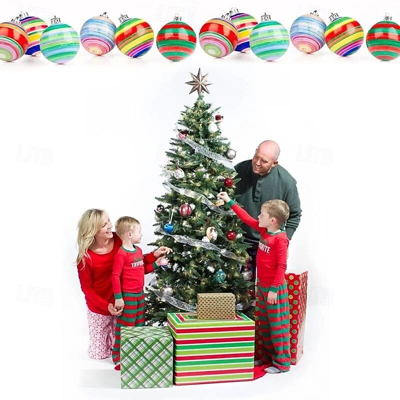 Christmas Ornament Decoration Kit Tree Hanging Set for Kids DIY Handcraft Holiday Decor Electric Painting Ball Creative Festive Christmas Party Home Accessory4