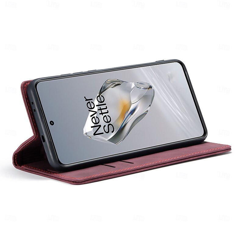 Phone Case For OnePlus Flip Cover Kickstand TPU PU Leather4