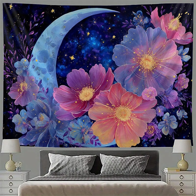 Tapestry Banners Wall Hangings Moon Fantasy Mystic Bedroom Living Room Dorm Home Decor4