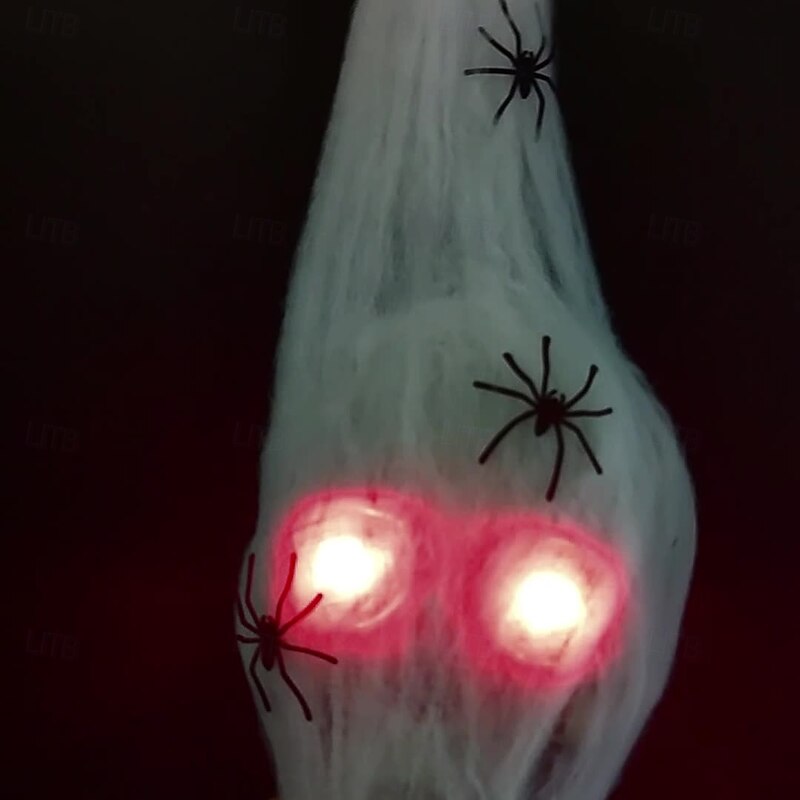 Mysterious Skeleton Head Shape Pendant Scary Hangings Decorations Terrifying Eye Skull Jewelry Halloween3