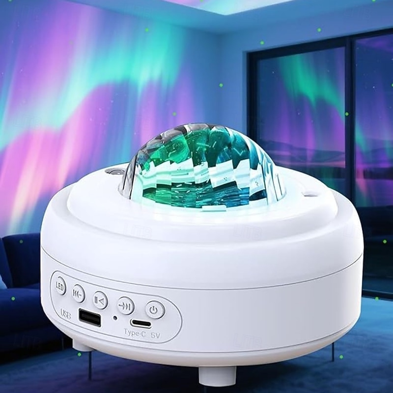 Galaxy Projector with Bluetooth Speaker Night Light Star Projector for Bedroom 8 Modes Northern Lights Aurora Projector with Moon Mood Ambient Lighting for Kids Adults3