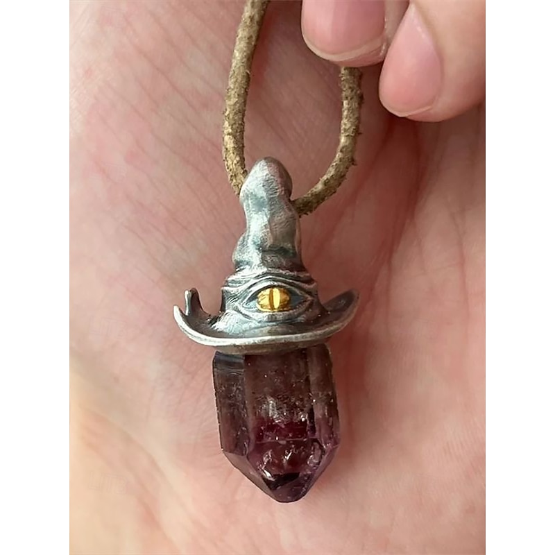 Women's Pendant Necklace Necklace Gemstone & Crystal Alloy Vintage Exaggerated Halloween Round4