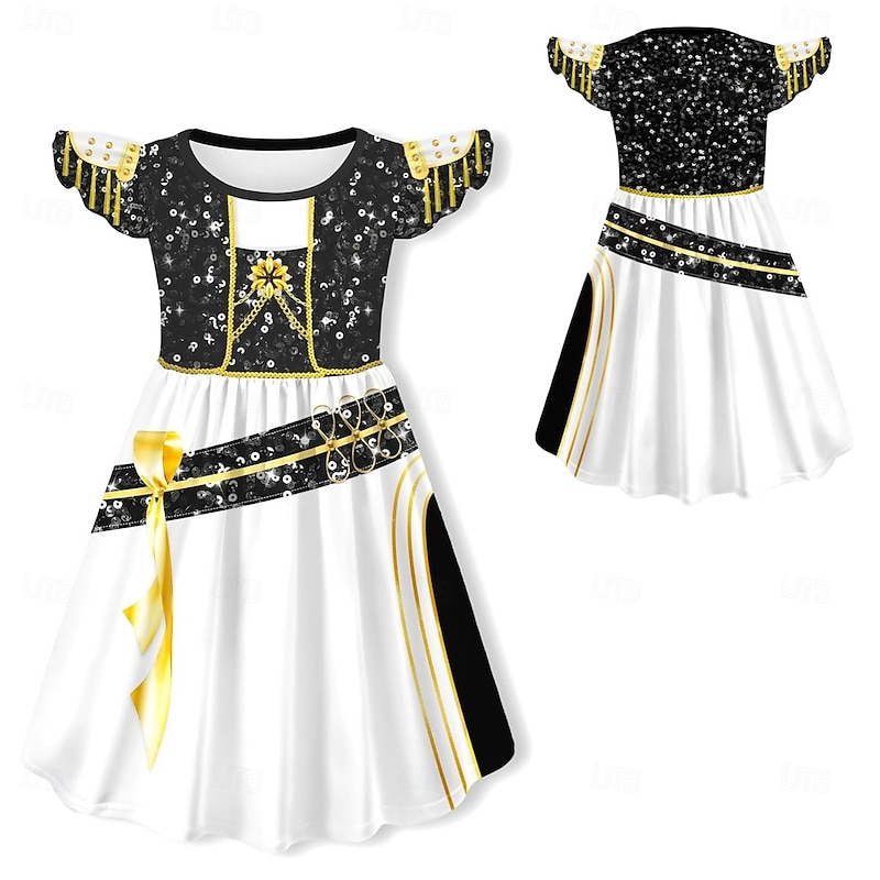 Korean Idol Inspired Pop Star Costume Fancy Dress Virtual Idol Movie Cosplay for Girls' Kid's Halloween Carnival Performance Comic Con Anime Expo3