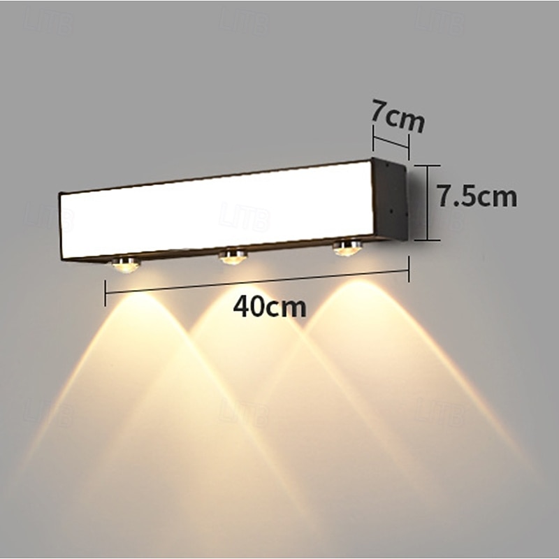 LED Outdoor Wall Light Aluminum Outdoor IP65 Waterproof Garden Wall Washer Light, Balcony Decorative Wall Sconce4