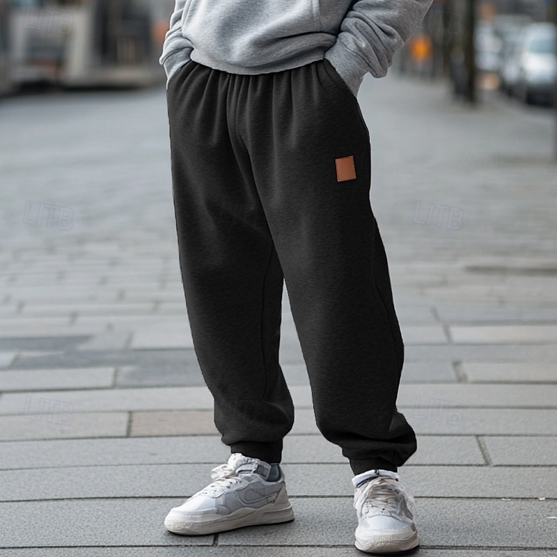 Men's Sweatpants Fleece Pants Joggers Trousers Drawstring Elastic
