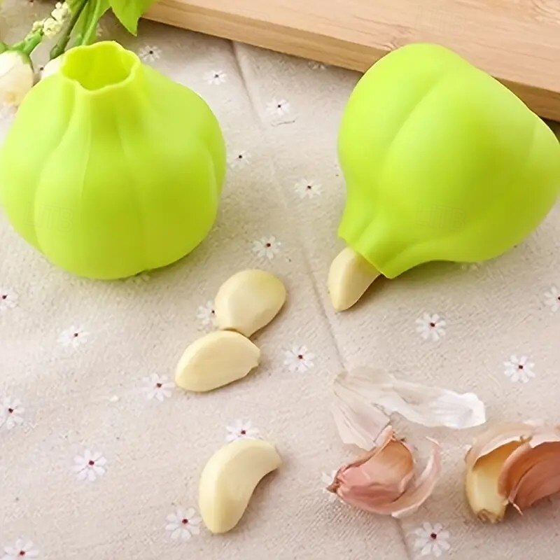 2PCS Silicone Garlic Peelers, Easy-to-Use Kitchen Tool for Quickly Removing Garlic Skin, Convenient, Quick, and Easy-to-Clean Kitchen Gadget