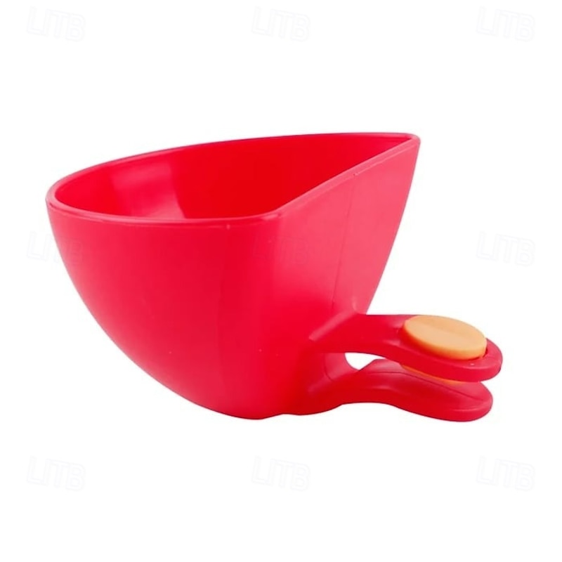 4 PCS Plastic Clip Seasoning Dish Creative Dual Use Snack and Sauce Holder Clip On Bowls and Plates Perfect Kitchen Accessory for Salad Dressing Spices and Dips3