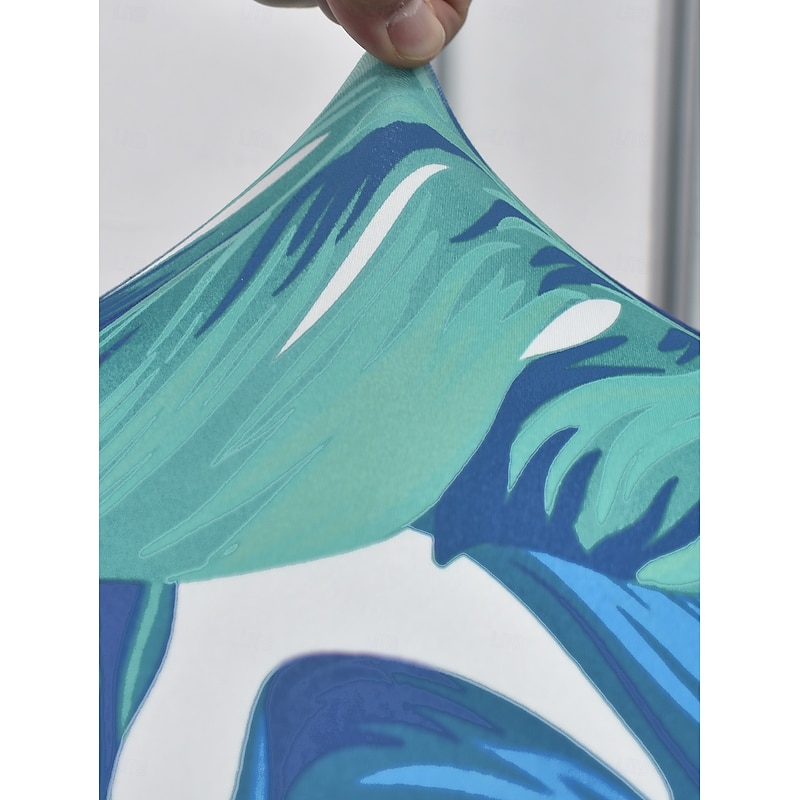 Seat Cushion Covers, Floral Yarn-Dyed Microfiber Slipcovers for Dining Chairs or Patio Furniture, Washable and Stretchable4