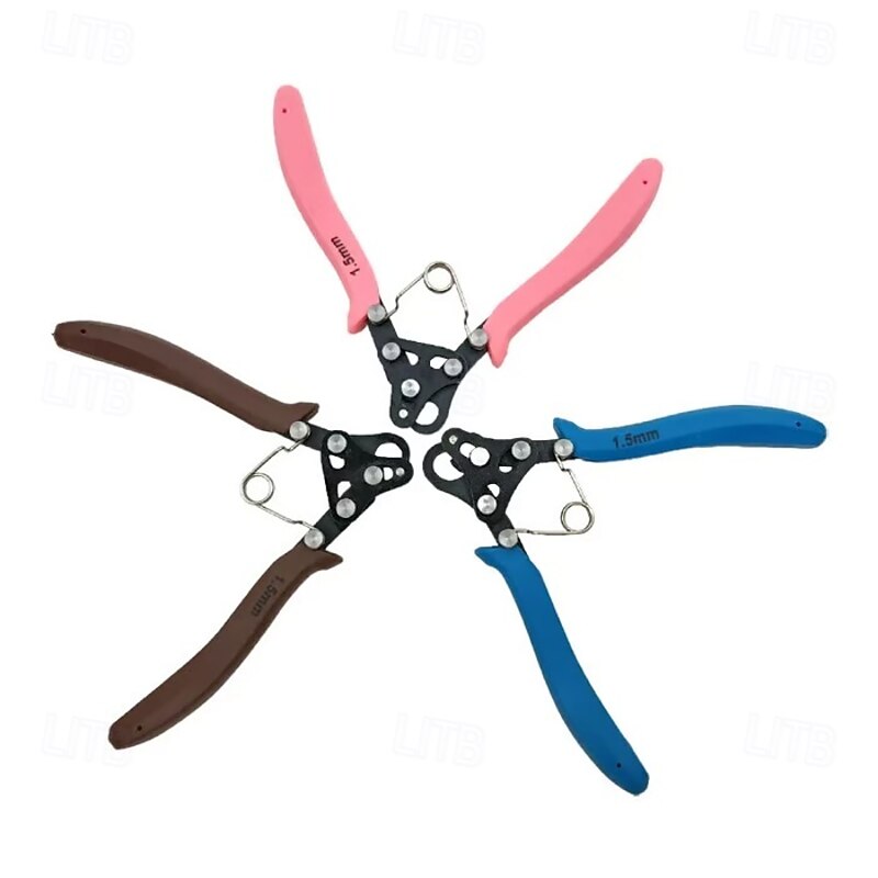 1.5/2.25/3mm One Step Looper Pliers Wire Rolling Pliers Wire Round Nose Winding C Ring Plier for Jewelry Repair DIY Making Earrings Bracelets Necklaces3