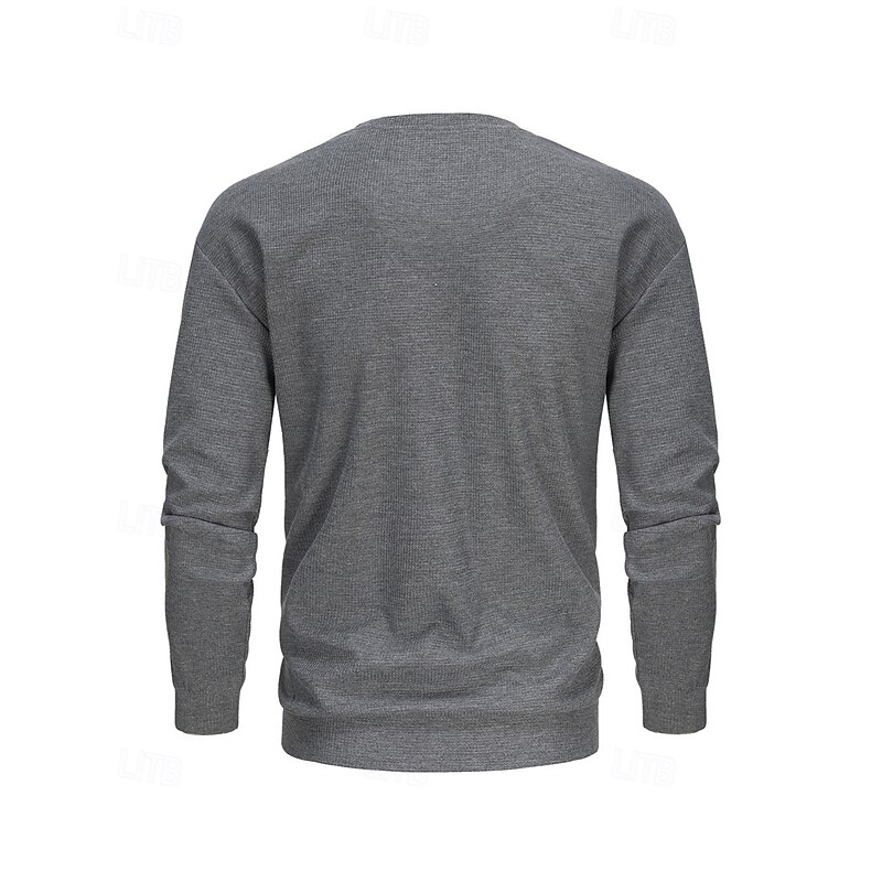 Men's Sweatshirt Black Light Grey Dark Gray Beige Coffee Crew Neck Plain Patchwork Sports & Outdoor Daily Holiday Polyester Streetwear Basic Casual Spring Fall Clothing Apparel Hoodies Sweatshirts4