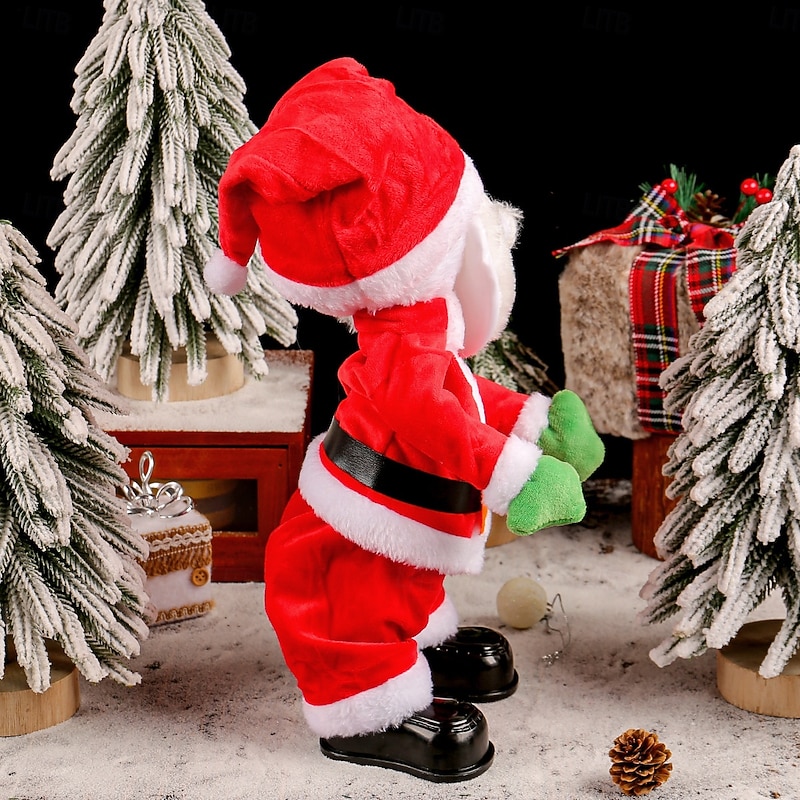 Christmas Dancing Santa Claus Toy with Music, Funny Twerking Hip-Shaking Electric Santa, Novelty Christmas Decoration and Birthday Gift4