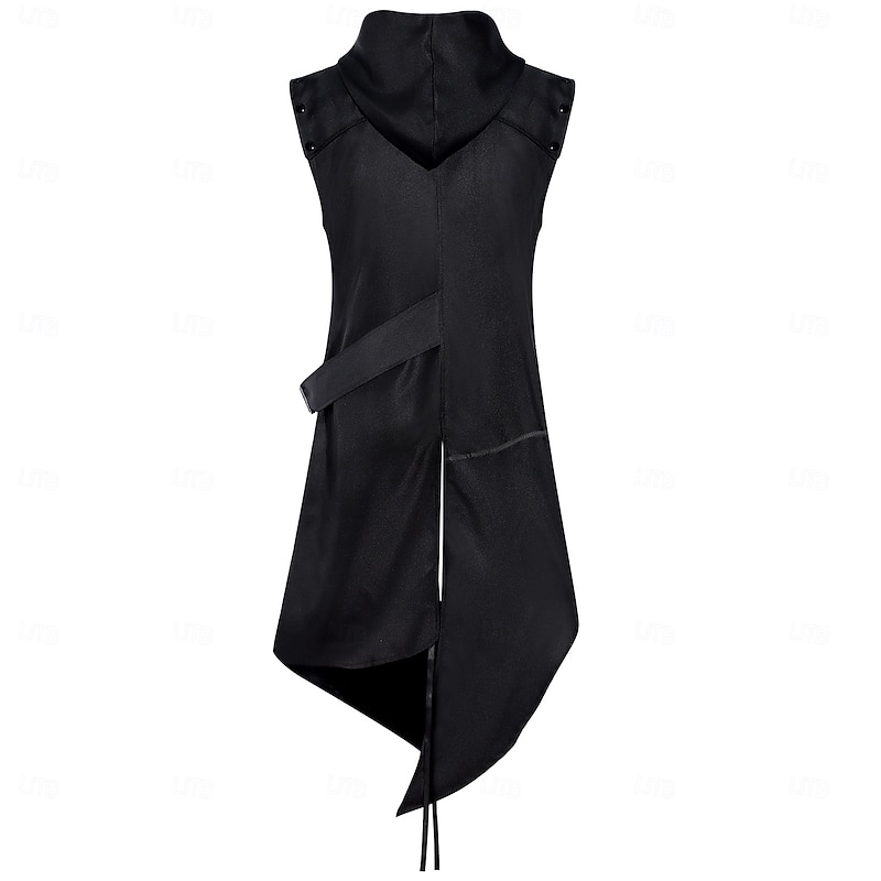 Retro Vintage Punk & Gothic Party Costume Jacket Knight Ritter Fancy Dress Men's Carnival Costume Halloween Performance Adults Top Fall3