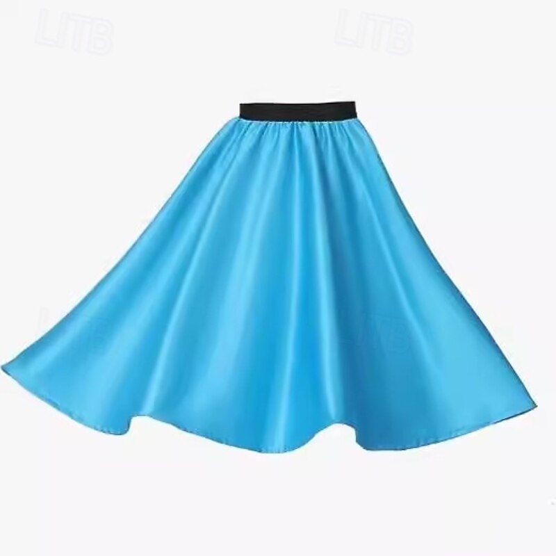 Retro Vintage 1950s Grease Outfits Skirt Poodle Skirts Fancy Dress Girls' Carnival Masquerade Performance Party Kid's Skirt2