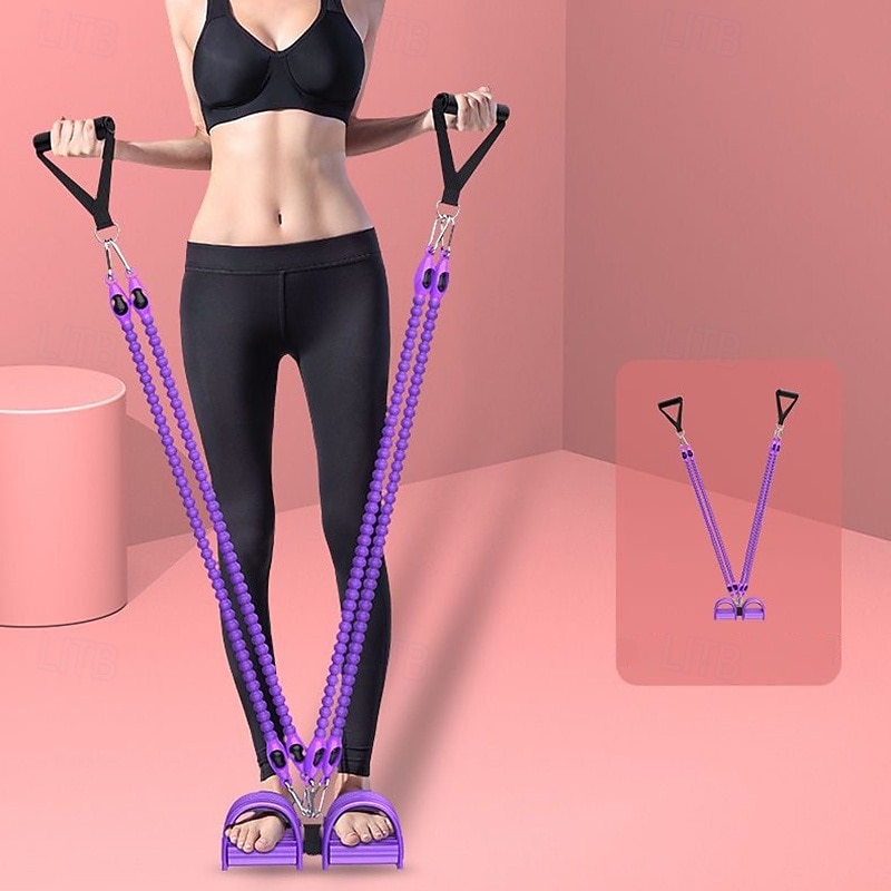 Abdomen / Waist / Arm / Leg Stretching Slimming Training Plain Elastic Multifunction Tension Rope For Pilates Yoga4