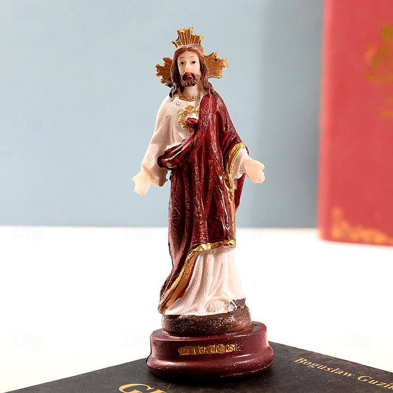 Christmas Nativity Figurine , Resin Holy Family Mary and Joseph, Religious Christmas Decor, Nativity Manger Figurines4