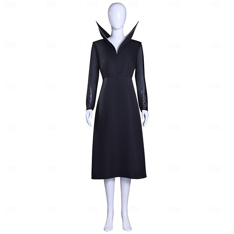 Gothic Horror Dark Academia Dress Costume Fancy Dress Cosplay Movie Cosplay for Women's Adults Halloween Carnival Performance Party Dress2