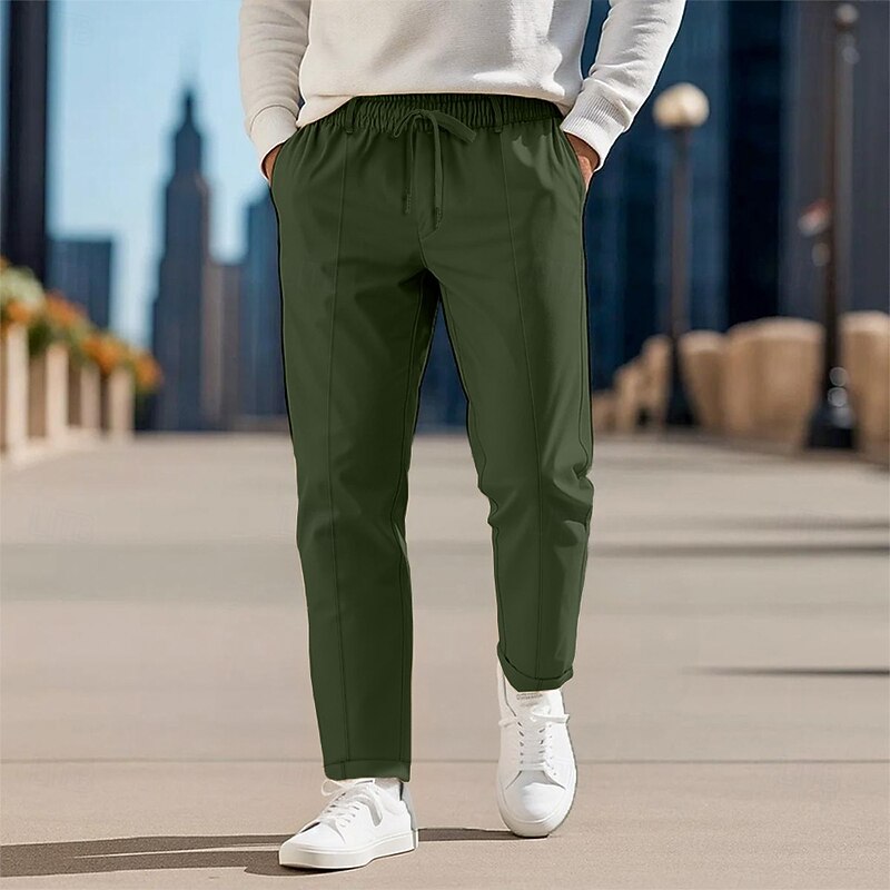 Men's Sweatpants Wide Leg Sweatpants Athletic Pants Trousers Baggy Pants Drawstring Elastic Waist Solid Color Plain Moisture Wicking Breathable Full Length Outdoor Sports Outdoor Casual Vacation3