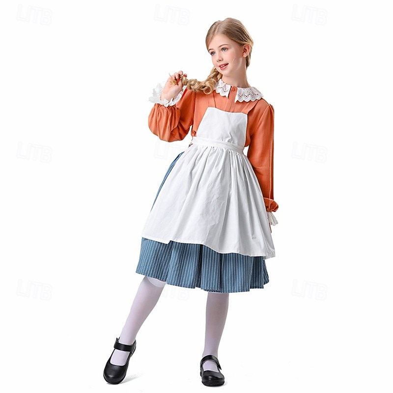 Halloween Masquerade Halloween Kid's Girls' Halloween Children's Day Masquerade Performance Halloween Easy Halloween Costumes Dress Up4