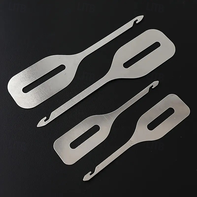 4PCS Stainless Steel Needle Threaders, Quick Sewing and Embroidery Threading Tools for Hand Sewing, Cross Stitch, DIY Crafts and Knitting Accessories